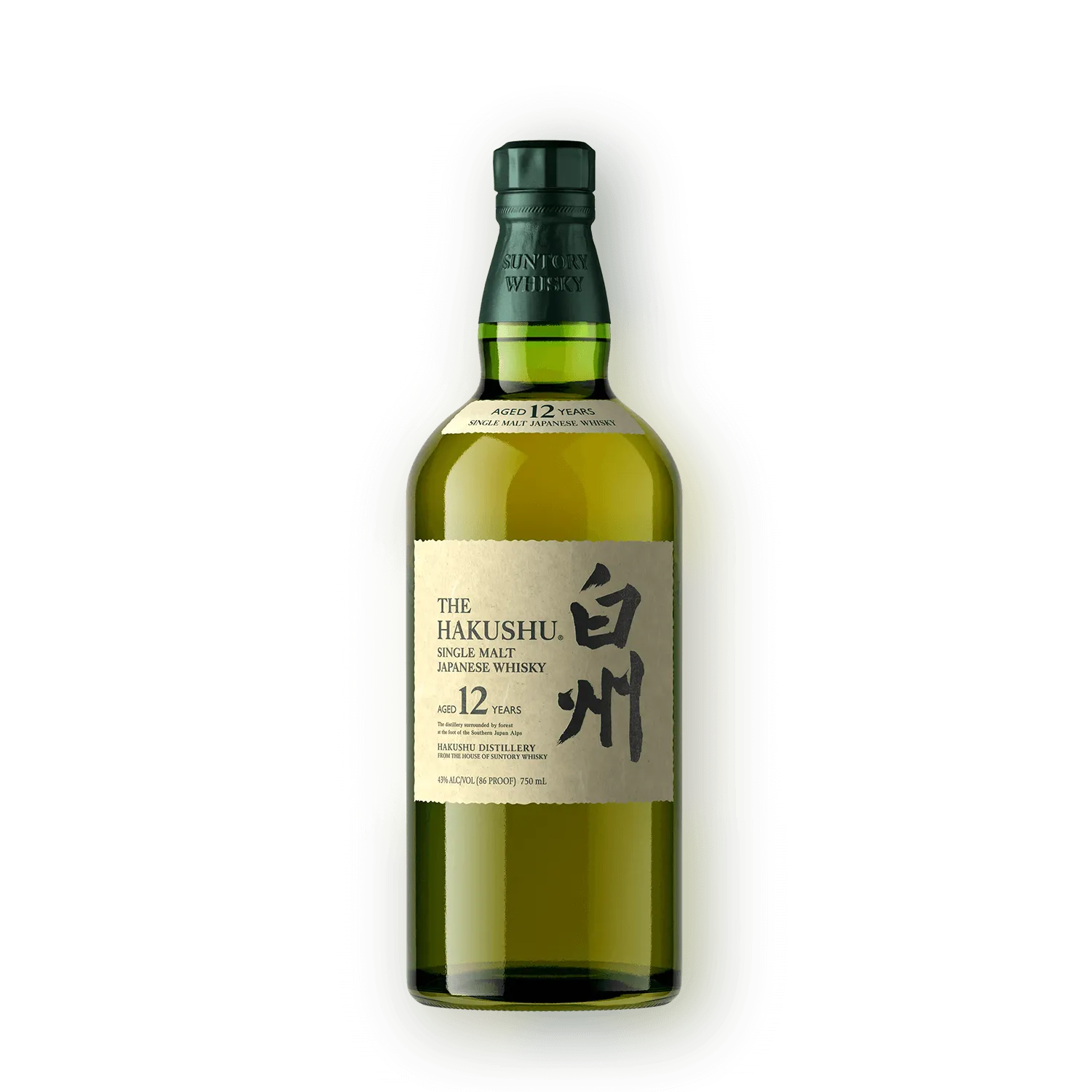 Suntory Hakushu 12 Year Japanese Single Malt Whiskey 750ml