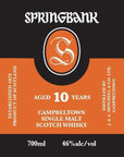 SPRINGBANK 10 YR SINGLE MALT